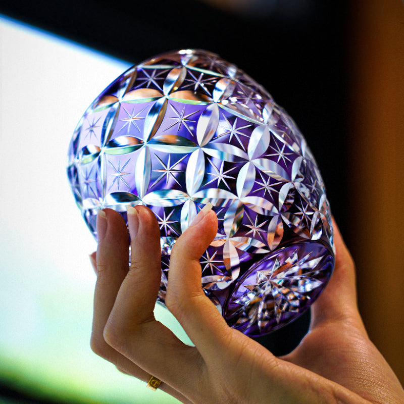 Violet Crystal Whiskey Glass