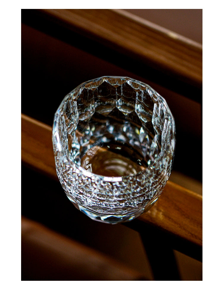 Hand-carved K9 Crystal Whiskey Glass