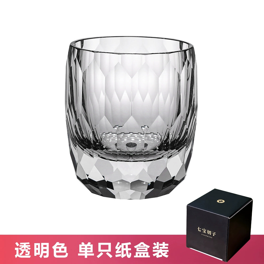 Hand-carved K9 Crystal Whiskey Glass Starlight Transparent K9 Crystal Single Carton