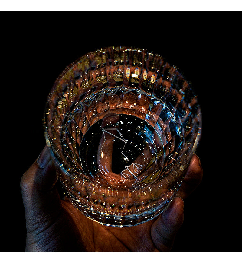 12 Constellations Crystal Whisky Glasses