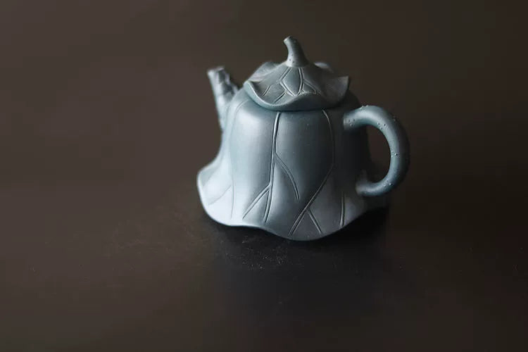 Dark Green Lotus Leaf Teapot