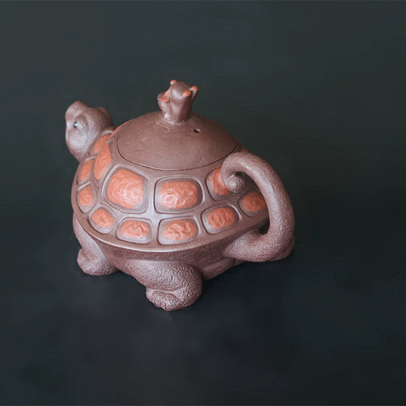 Tortoise Hare Teapot Handmade