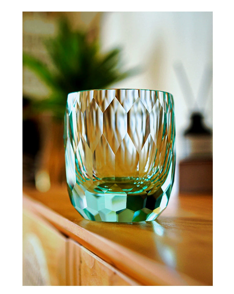 Hand-carved K9 Crystal Whiskey Glass