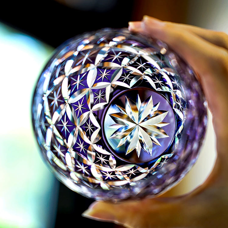 Violet Crystal Whiskey Glass