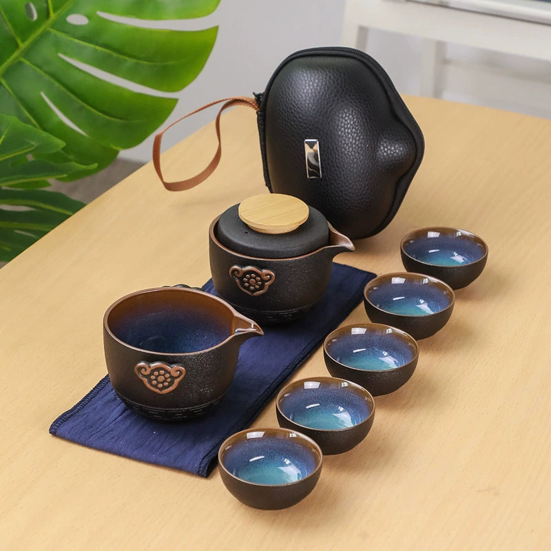 Handmade Travel tea set