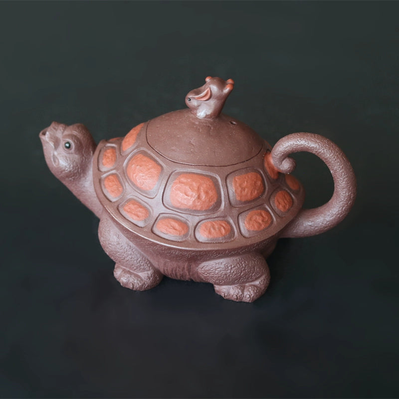 Tortoise Hare Teapot Handmade 160 ml