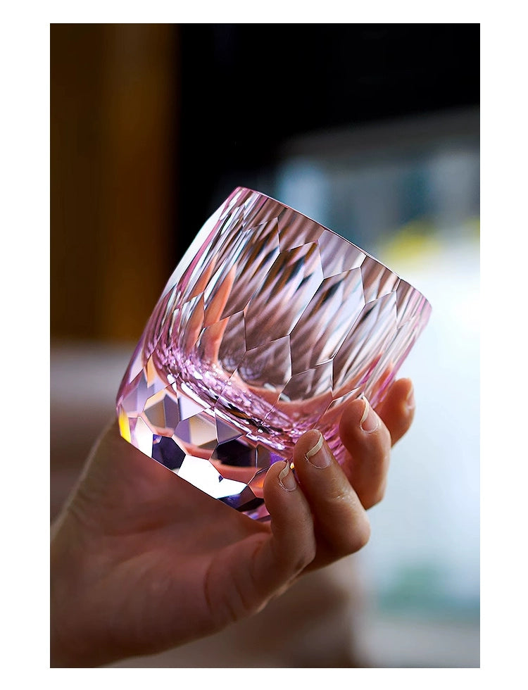 Hand-carved K9 Crystal Whiskey Glass