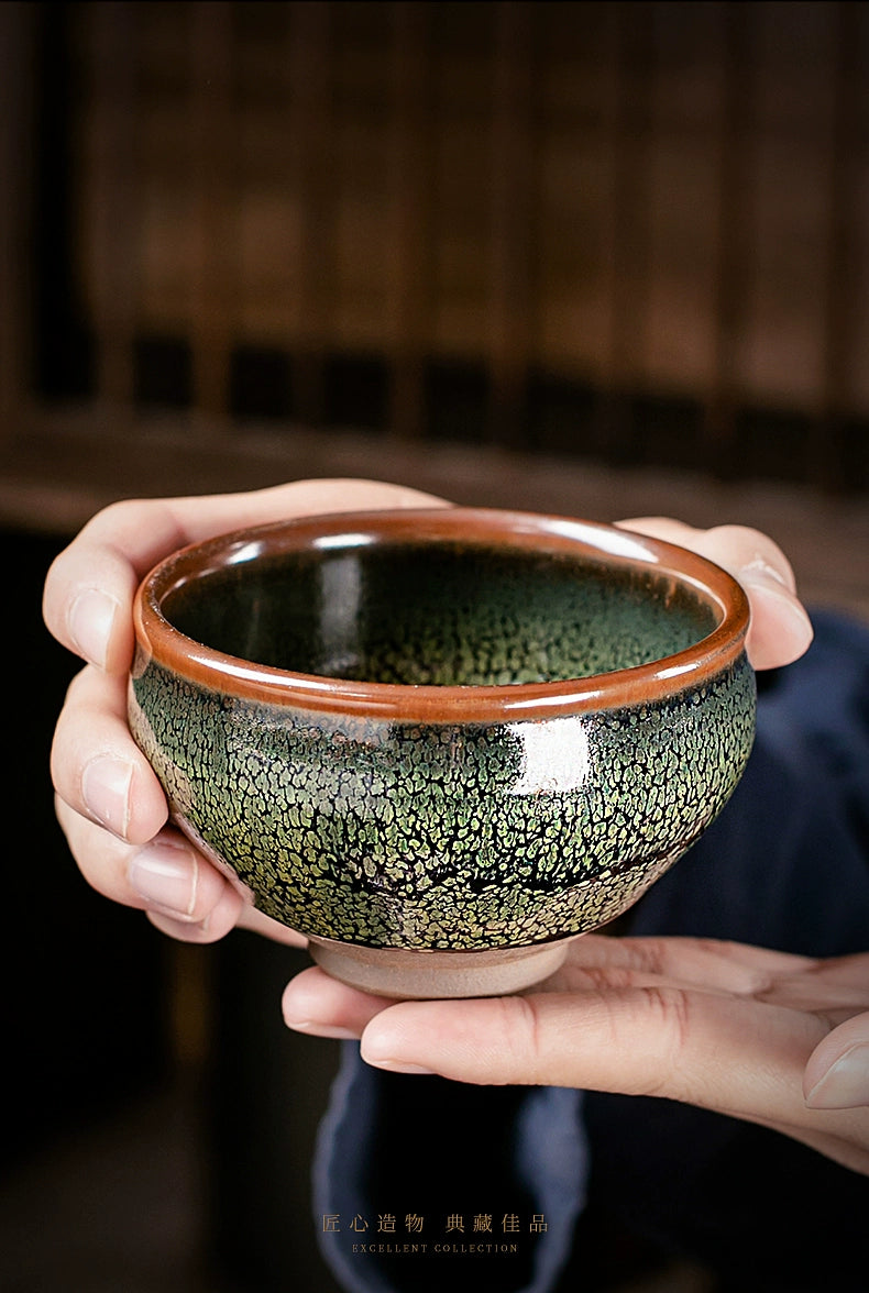 Green Oil Drop Partridge Jianzhan Tea Cup new arrivals 5