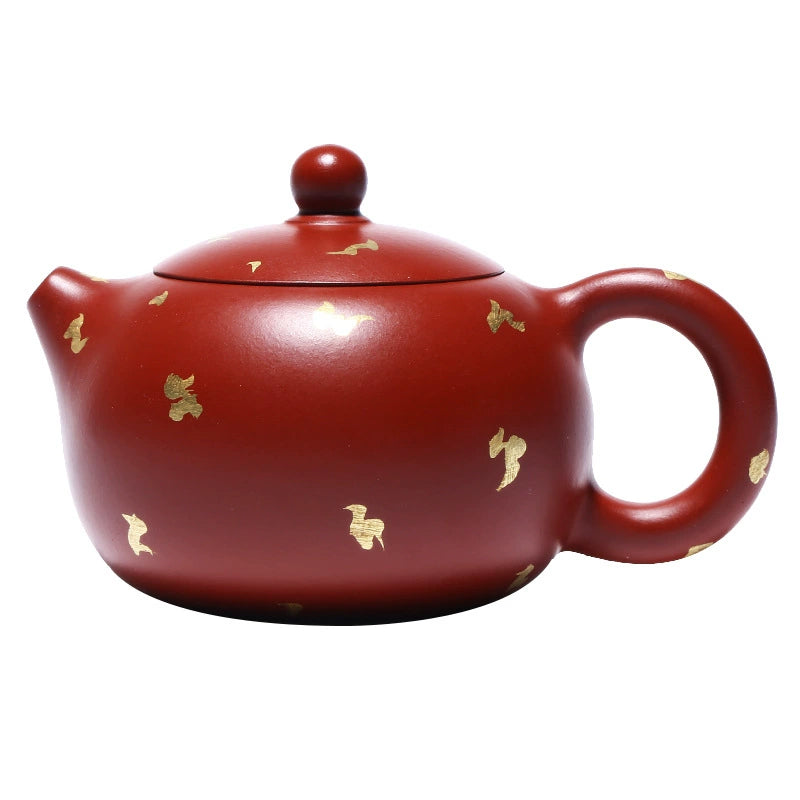Retro Gold Xishi Teapot Pure Handmade Kung Fu Tea Set