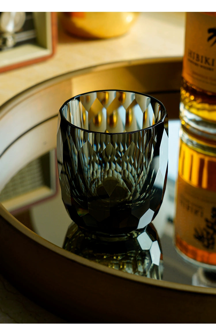 Hand-carved K9 Crystal Whiskey Glass