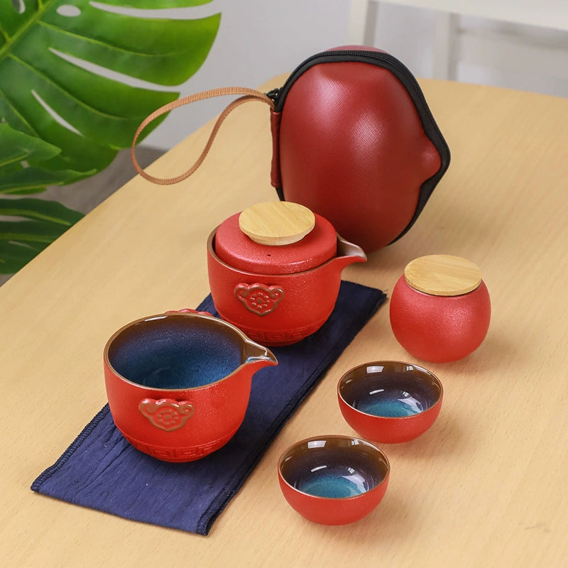 Handmade Travel tea set