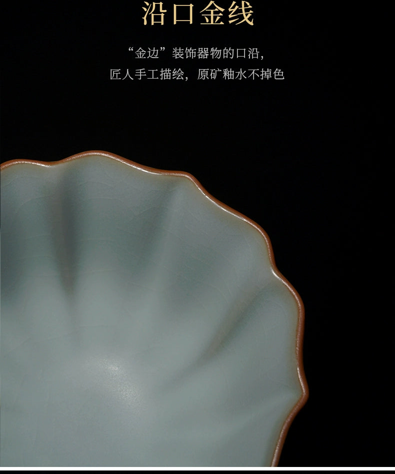 Handmade Ru Kiln Teacup Celadon Kungfu Teacup