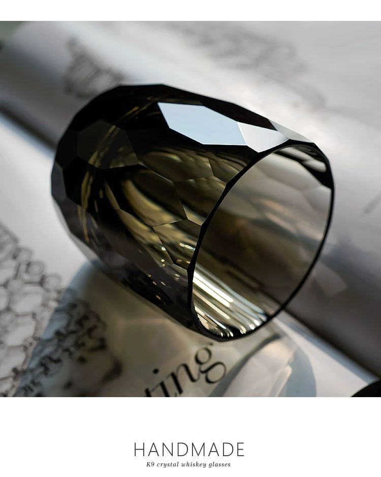 Hand-carved K9 Crystal Whiskey Glass