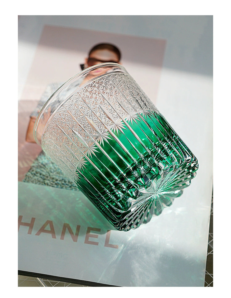 Edo Kiriko Handcrafted Karmic Whisky Glass