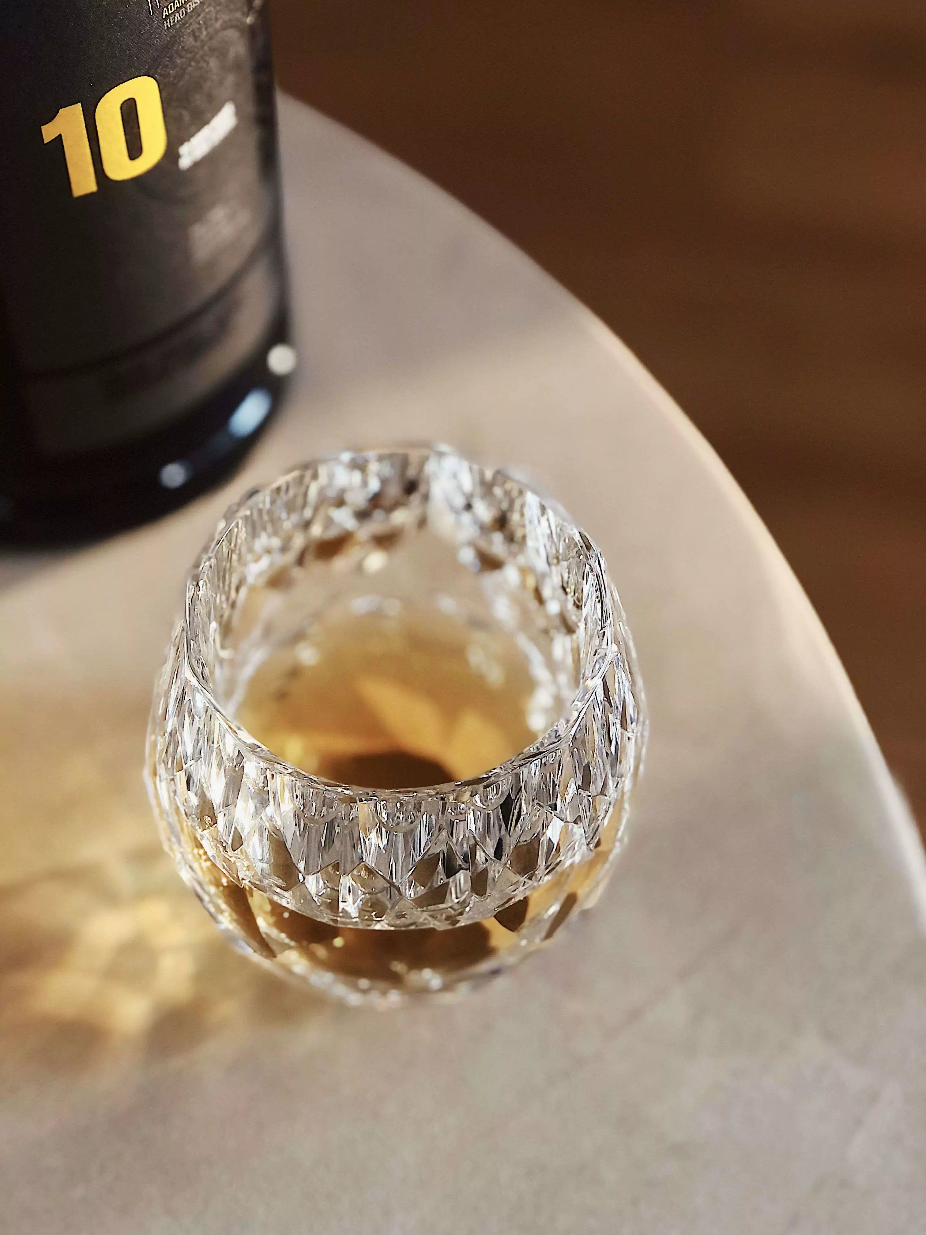 Hand Cut Crystal Whiskey Glass