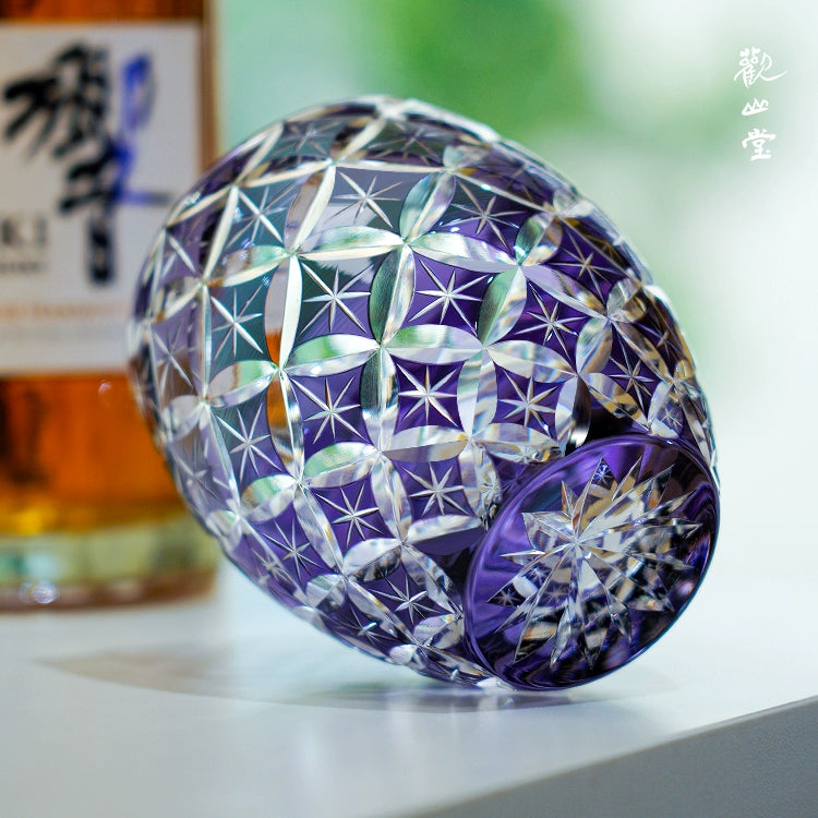 Violet Crystal Whiskey Glass