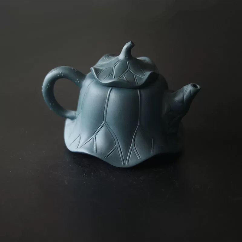 Dark Green Lotus Leaf Teapot