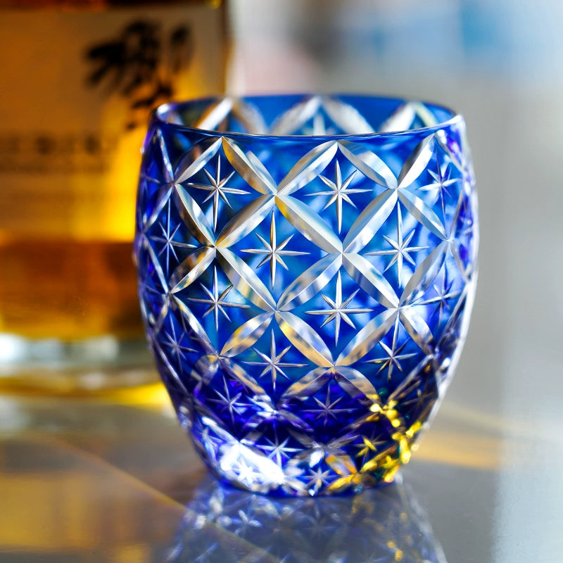 Violet Crystal Whiskey Glass