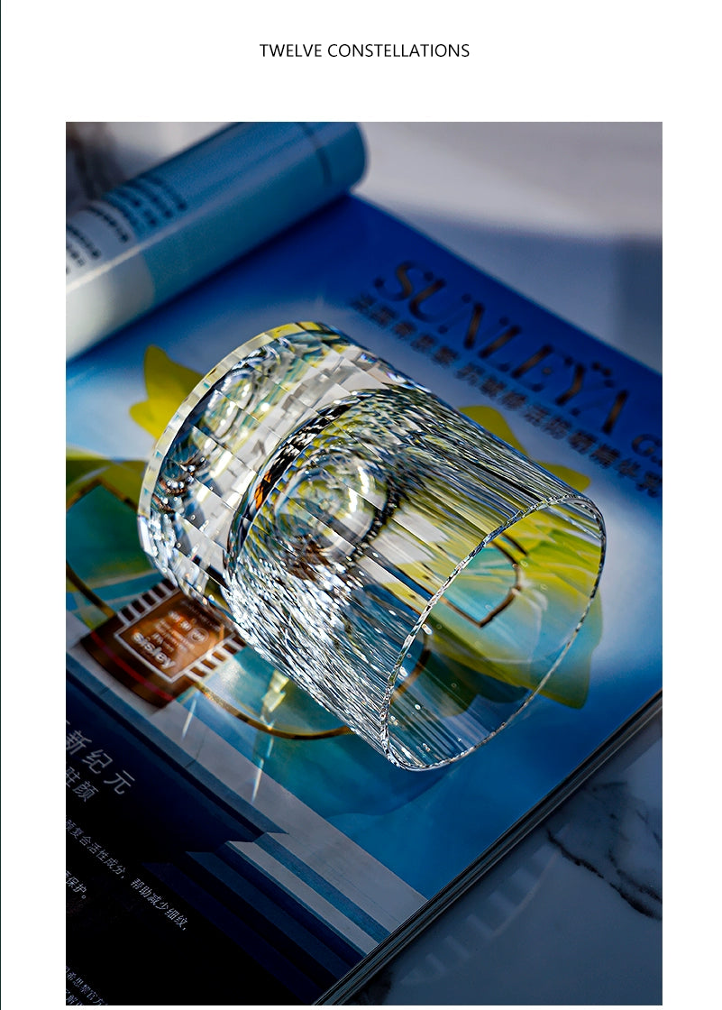 12 Constellations Crystal Whisky Glasses