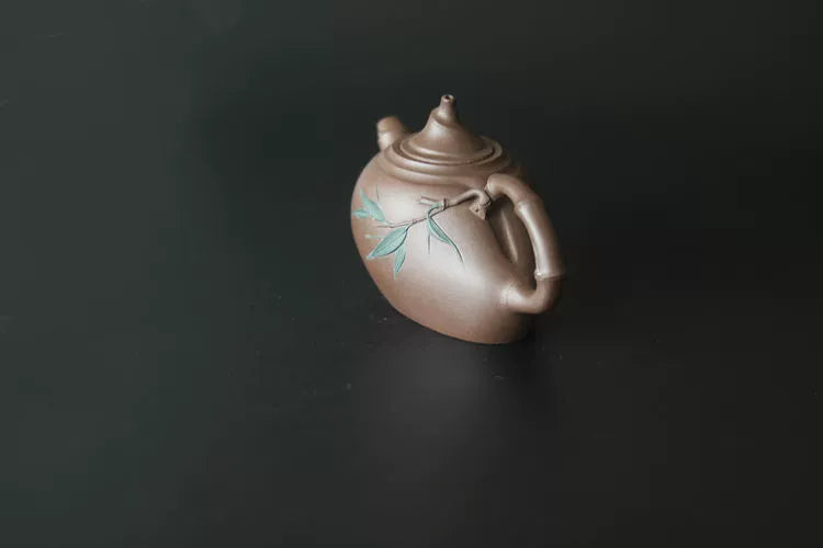 Handmade Bamboo Leaf Teapot