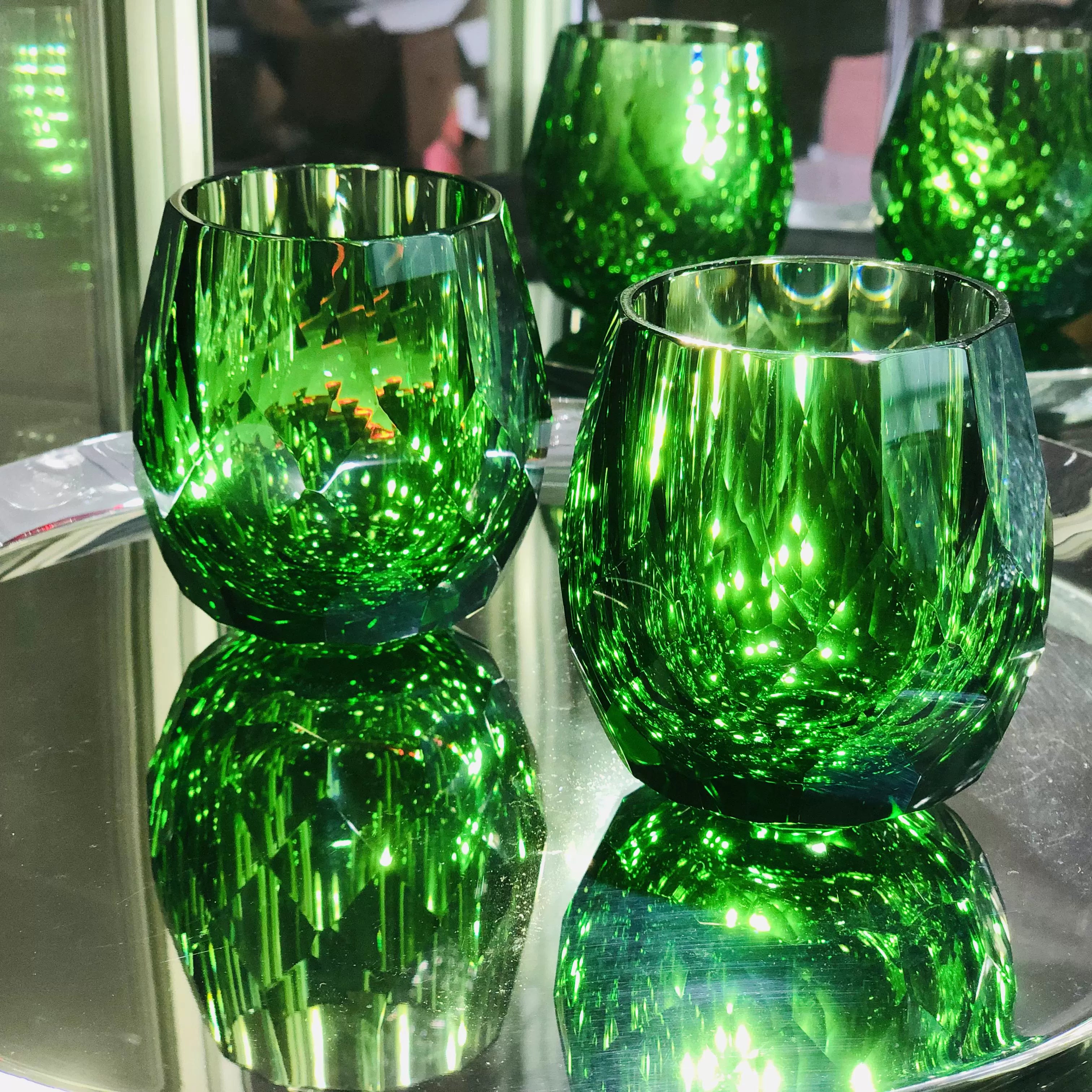 Hand Cut Crystal Whiskey Glass