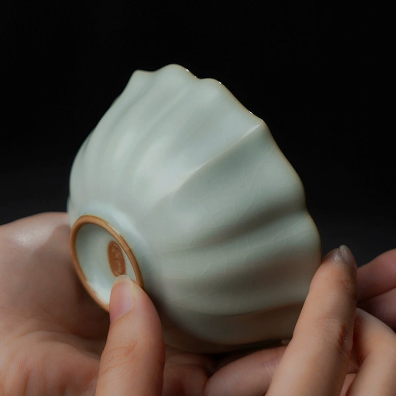Handmade Ru Kiln Teacup Celadon Kungfu Teacup