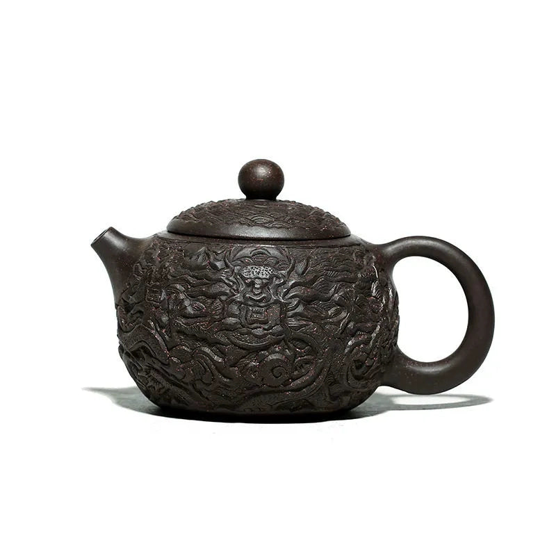 Black Clay Dragon Teapot