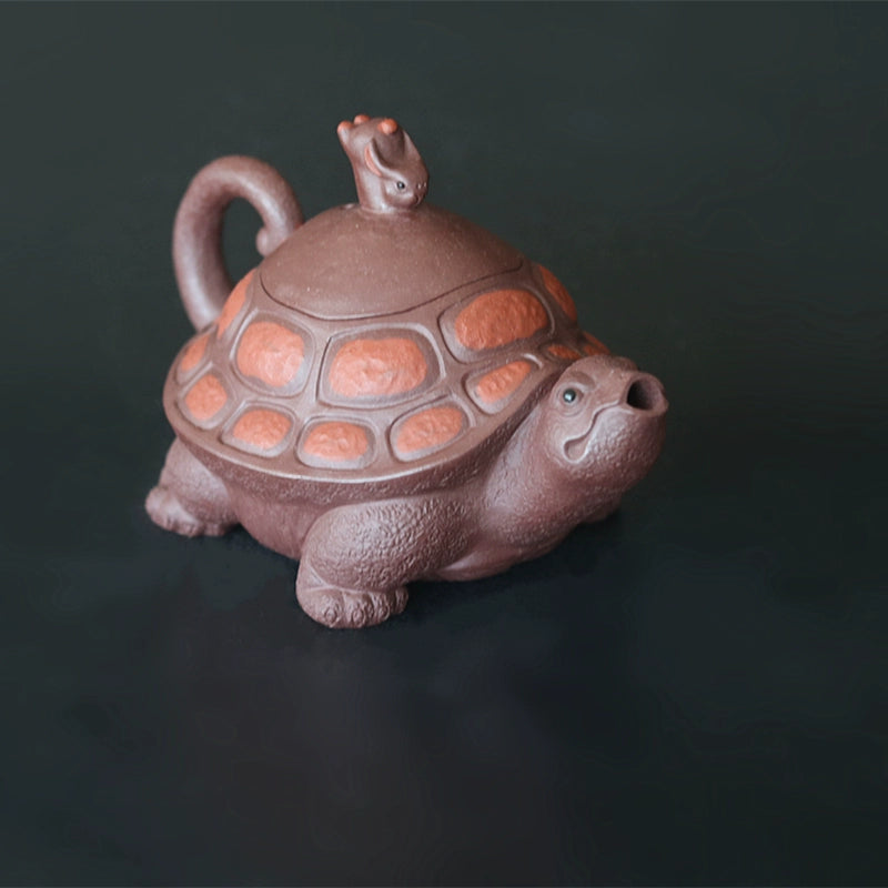 Tortoise Hare Teapot Handmade