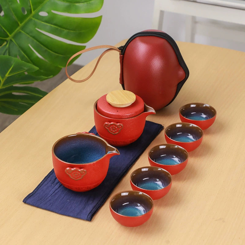 Handmade Travel tea set