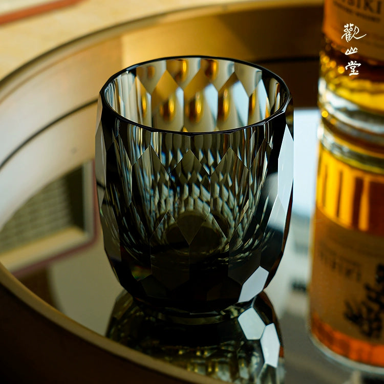Hand-carved K9 Crystal Whiskey Glass