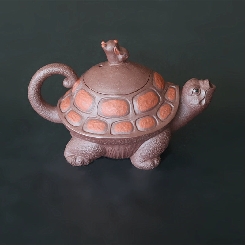Tortoise Hare Teapot Handmade