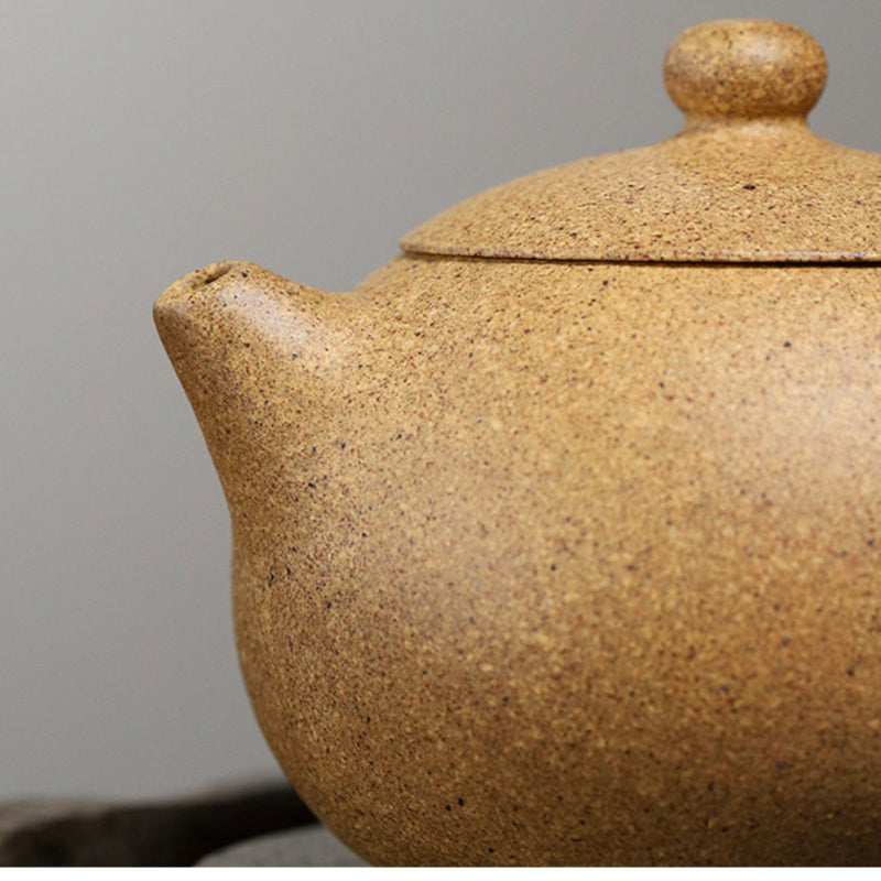 Handmade Teapot Golden Mud Xishi